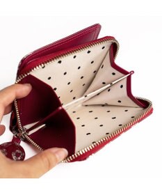 tsumori chisato CARRY グリッターフラワー ラウンドファスナー 2つ折り財布