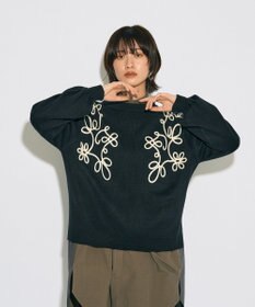 YECCA VECCA 【archive】コード刺繍ニット