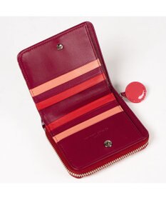 tsumori chisato CARRY グリッターフラワー ラウンドファスナー 2つ折り財布