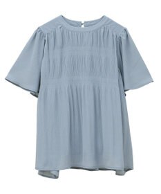 earth music&ecology マジョリカプリーツ半袖ブラウス