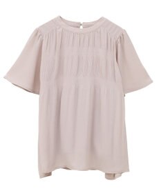 earth music&ecology マジョリカプリーツ半袖ブラウス