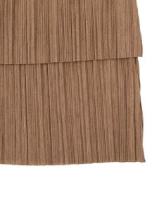 earth music&ecology プリーツレイヤードライクスカート