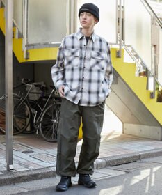 WEGO 【ウエストゴム/MLサイズ展開】ナイロンイージーパンツ