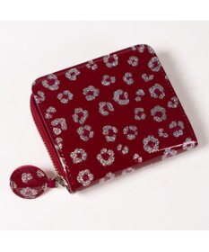 tsumori chisato CARRY グリッターフラワー ラウンドファスナー 2つ折り財布