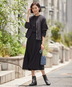 J.PRESS LADIES L 【洗える】レーヨンエリートストレッチ フレンチスリーブ ニット