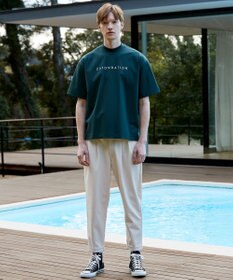 23区GOLF 【23Fondation/MEN】【ストレッチ】ツータックルーズ  テーパードパンツ