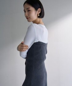 UNFILO コットンカシミヤ クルーネックカットソー