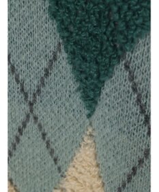 earth music&ecology ループ編みアーガイルカーディガン