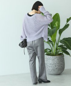 AMERICAN HOLIC 【2WAY】モヘヤ風甘編みカーディガン