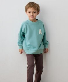 ANY KIDS ロゴプリント トレーナー