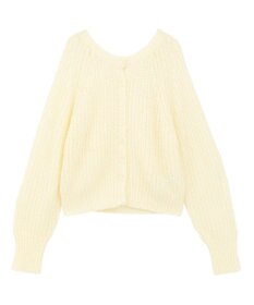 AMERICAN HOLIC 【2WAY】モヘヤ風甘編みカーディガン