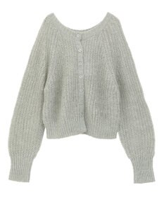 AMERICAN HOLIC 【2WAY】モヘヤ風甘編みカーディガン