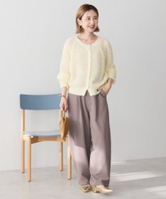 AMERICAN HOLIC 【2WAY】モヘヤ風甘編みカーディガン