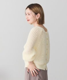 AMERICAN HOLIC 【2WAY】モヘヤ風甘編みカーディガン