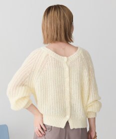 AMERICAN HOLIC 【2WAY】モヘヤ風甘編みカーディガン