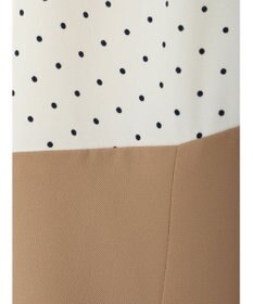 earth music&ecology ハイウエスト切り替えドッキングフレアワンピース