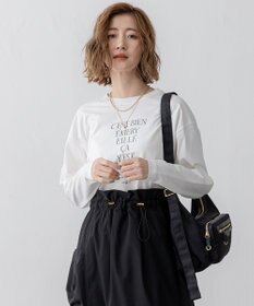 23区 【洗える】レタープリント ロンTEE