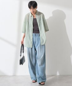 AMERICAN HOLIC イージーケア+接触冷感Wポケットオーバーシャツ