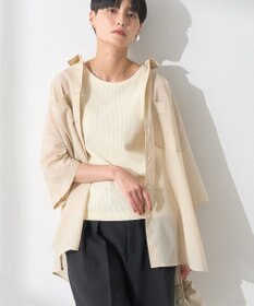 AMERICAN HOLIC イージーケア+接触冷感Wポケットオーバーシャツ