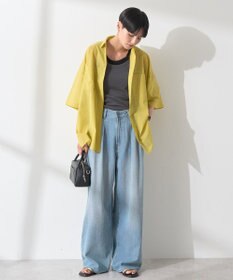 AMERICAN HOLIC イージーケア+接触冷感Wポケットオーバーシャツ