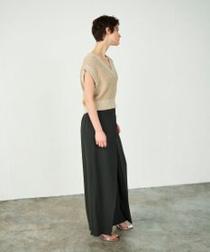 GRACE CONTINENTAL ラップレイヤードパンツ