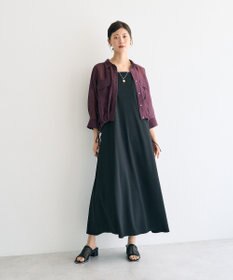 YECCA VECCA 【2点SET】シアーシャツ×Aラインキャミワンピース