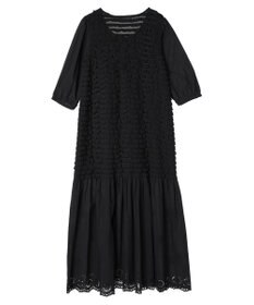 Green Parks ■ＥＳＣＡＲ　ウェーブカット×ローン刺繍ワンピース