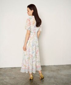 GRACE CONTINENTAL ロープロゴプリントワンピース