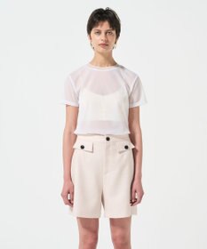 GRACE CONTINENTAL シアークルーカットトップ