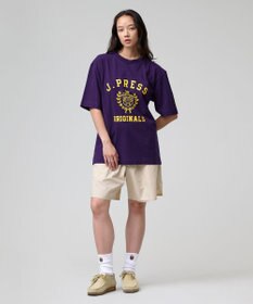 J.PRESS MEN 【J.PRESS ORIGINALS】【UNISEX】Cotton Jersey CRST Logo T-shirt