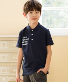 J.PRESS KIDS 【100-130cm】T/C ライト カノコ 半袖ポロシャツ
