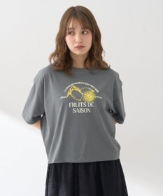 earth music&ecology 【接触冷感/洗濯機可】ＦＲＵＩＴＳ　ＤＥ　ＳＡＩＳＯＮショートＴ