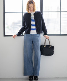 23区 【滝沢眞規子さん着用/RED CARD TOKYO×23区】 センタープレス デニム ワイド パンツ