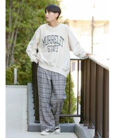 AMERICAN HOLIC ネップ裏毛ロゴスウェット