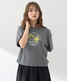 earth music&ecology 【接触冷感/洗濯機可】ＦＲＵＩＴＳ　ＤＥ　ＳＡＩＳＯＮショートＴ