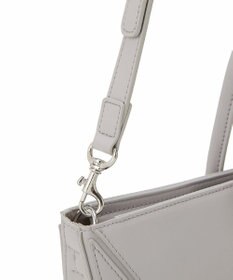 TOPKAPI 【TREASURE TOPKAPI】フェイクレザー ジオメトリック ショルダー付 トートバッグ