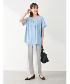 Green Parks ２ｗａｙ　フレンチスリーブ釦付ブラウソー