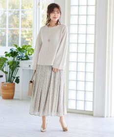 Tiaclasse L 【洗える】リラックス感のあるラグランスリーブニット