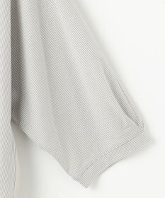 ANY SIS S 【洗える】シルケットストライプドルマン カットソー