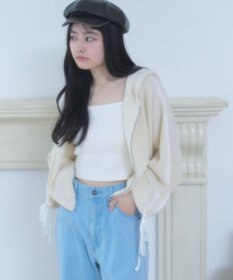 WEGO レースリボンニットパーカー