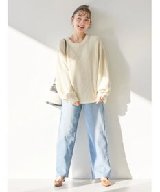 AMERICAN HOLIC 片畦クルーネックニットプルオーバー