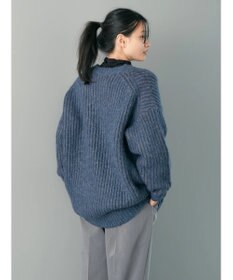 AMERICAN HOLIC バイカラー片畦ニットチュニック