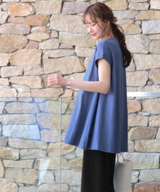 Tiaclasse 【接触冷感】 フレンチスリーブフレアカットソー