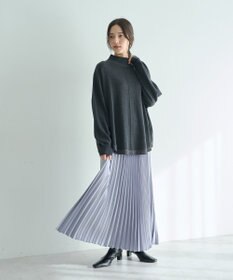 YECCA VECCA サテンプリーツスカート