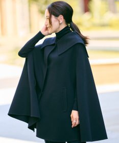 #Newans セーラーカラーダブルフェイスケープコート