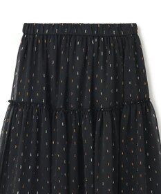 UNFILO ラメリンクルシフォン スカート