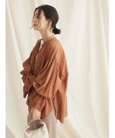 CRAFT STANDARD BOUTIQUE スカラレース袖ブラウス