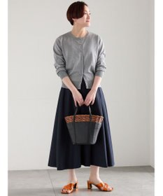 Te chichi 14G綿ポリクルーカーディガン