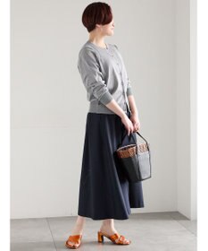 Te chichi 14G綿ポリクルーカーディガン