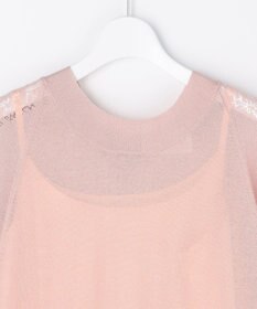 自由区 【カトリエムブーケ】Un pull en dentelle シアーニットワンピース